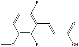 (E)-3-(2,6-difluoro-3-methoxyphenyl)acrylic acid Structure