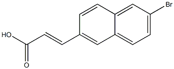 (E)-3-(2-bromonaphthalen-6-yl)acrylic acid Struktur