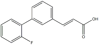 (E)-3-(3-(2-fluorophenyl)phenyl)acrylic acid Struktur