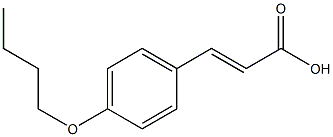 (E)-3-(4-butoxyphenyl)acrylic acid Structure