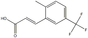 (E)-3-(5-(trifluoromethyl)-2-methylphenyl)acrylic acid Structure
