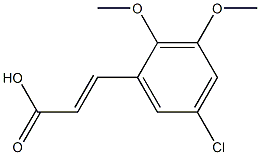 (E)-3-(5-chloro-2,3-dimethoxyphenyl)acrylic acid Struktur