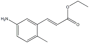 (E)-ethyl 3-(5-amino-2-methylphenyl)acrylate Struktur