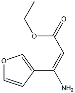 (E)-ethyl 3-amino-3-(furan-3-yl)acrylate Structure