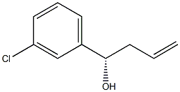 (S)-1-(3-CHLORO-PHENYL)-BUT-3-EN-1-OL 化学構造式