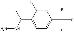 1-(1-(2-fluoro-4-(trifluoromethyl)phenyl)ethyl)hydrazine Structure