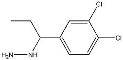 1-(1-(3,4-dichlorophenyl)propyl)hydrazine Structure