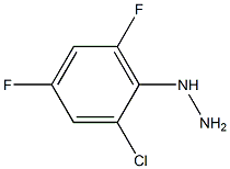 1-(2-chloro-4,6-difluorophenyl)hydrazine 化学構造式
