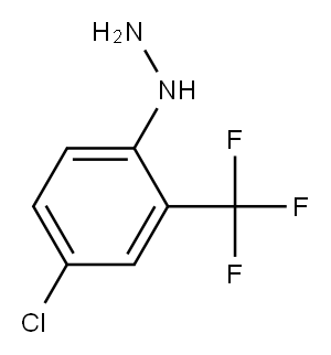 1-(4-chloro-2-(trifluoromethyl)phenyl)hydrazine Structure