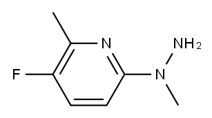 1-(5-fluoro-6-methylpyridin-2-yl)-1-methylhydrazine Structure