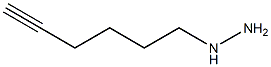1-(hex-5-ynyl)hydrazine Structure