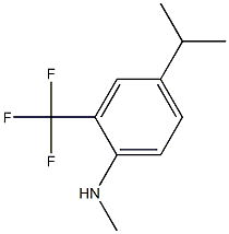 2-(trifluoromethyl)-4-isopropyl-N-methylbenzenamine Structure