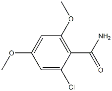 2-chloro-4,6-dimethoxybenzamide Struktur