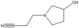 3-(3-hydroxypyrrolidin-1-yl)propanenitrile Structure