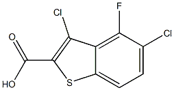 3,5-dichloro-4-fluorobenzo[b]thiophene-2-carboxylic acid Struktur