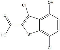 3,7-dichloro-4-hydroxybenzo[b]thiophene-2-carboxylic acid Structure