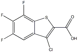 3-chloro-5,6,7-trifluorobenzo[b]thiophene-2-carboxylic acid Structure