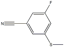 3-fluoro-5-(methylthio)benzonitrile Struktur