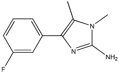 4-(3-fluorophenyl)-1,5-dimethyl-1H-imidazol-2-amine Struktur