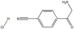 4-AMINOACETYL-BENZONITRILE HYDROCHLORIDE Struktur