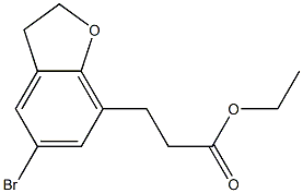 ethyl 3-(5-bromo-2,3-dihydrobenzofuran-7-yl)propanoate Structure