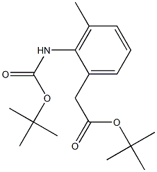 tert-butyl 2-(2-(tert-butoxycarbonylamino)-3-methylphenyl)acetate