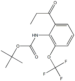 tert-butyl 2-propionyl-6-(trifluoromethoxy)phenylcarbamate|
