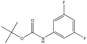 tert-butyl 3,5-difluorophenylcarbamate 化学構造式
