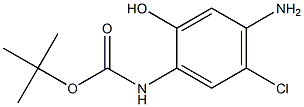 tert-butyl 4-amino-5-chloro-2-hydroxyphenylcarbamate Struktur