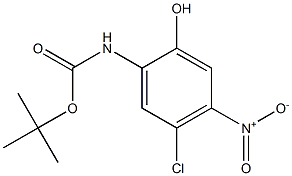 tert-butyl 5-chloro-2-hydroxy-4-nitrophenylcarbamate Structure