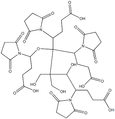 tetrakis-(N-succinimidylcarboxypropyl)pentaerythritol, 681286-95-3, 结构式