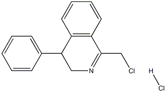 1-(Chloromethyl)-4-Phenyl-3,4-Dihydroisoquinoline Hydrochloride 结构式