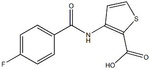3-(4-fluorobenzamido)thiophene-2-carboxylic acid