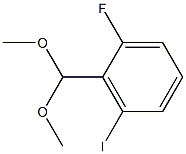 2-Fluoro-6-iodobenzaldehyde dimethyl acetal Structure