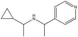 (1-cyclopropylethyl)[1-(pyridin-4-yl)ethyl]amine Structure
