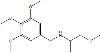 (1-methoxypropan-2-yl)[(3,4,5-trimethoxyphenyl)methyl]amine Struktur