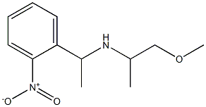 (1-methoxypropan-2-yl)[1-(2-nitrophenyl)ethyl]amine Structure
