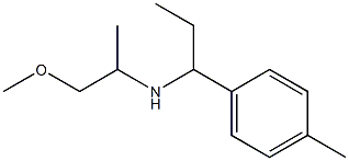 (1-methoxypropan-2-yl)[1-(4-methylphenyl)propyl]amine Structure