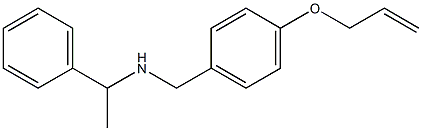(1-phenylethyl)({[4-(prop-2-en-1-yloxy)phenyl]methyl})amine