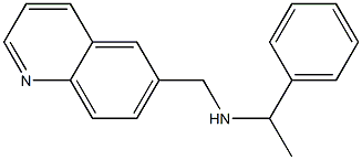 (1-phenylethyl)(quinolin-6-ylmethyl)amine Struktur