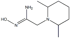 (1Z)-2-(2,6-dimethylpiperidin-1-yl)-N'-hydroxyethanimidamide Structure