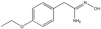 (1Z)-2-(4-ethoxyphenyl)-N'-hydroxyethanimidamide Structure
