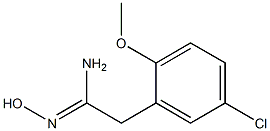 (1Z)-2-(5-chloro-2-methoxyphenyl)-N'-hydroxyethanimidamide Structure