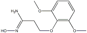 (1Z)-3-(2,6-dimethoxyphenoxy)-N'-hydroxypropanimidamide