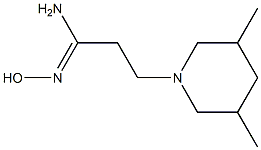 (1Z)-3-(3,5-dimethylpiperidin-1-yl)-N'-hydroxypropanimidamide