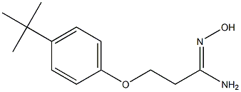 (1Z)-3-(4-tert-butylphenoxy)-N'-hydroxypropanimidamide 结构式