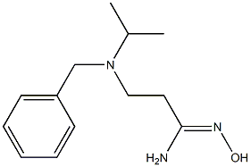 (1Z)-3-[benzyl(isopropyl)amino]-N'-hydroxypropanimidamide Structure
