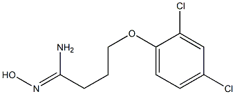 (1Z)-4-(2,4-dichlorophenoxy)-N'-hydroxybutanimidamide 结构式