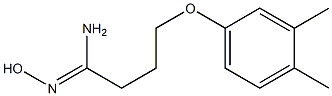 (1Z)-4-(3,4-dimethylphenoxy)-N'-hydroxybutanimidamide Structure