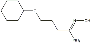 (1Z)-4-(cyclohexyloxy)-N'-hydroxybutanimidamide Structure